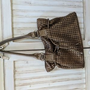 Sabrina Scala, woven leather bag